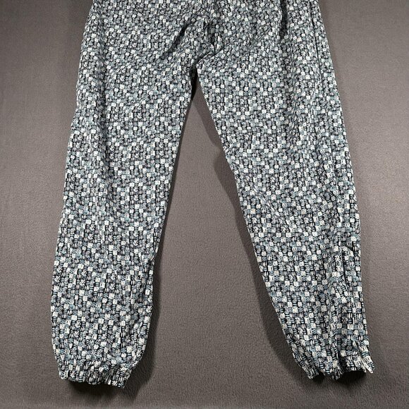 Adidas Pants Mens XL Track Athletic Drawstring Abstract Pattern Pockets Zip Ankl - Picture 11 of 13